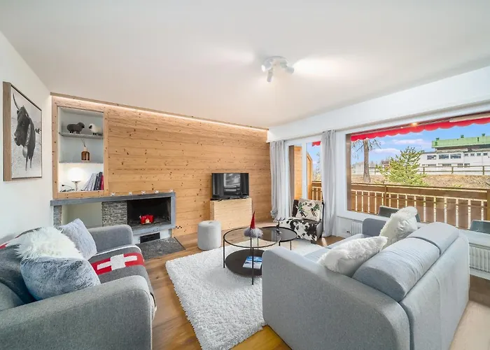In The Heart Of Crans, Fireplace And Parking 아파트 *